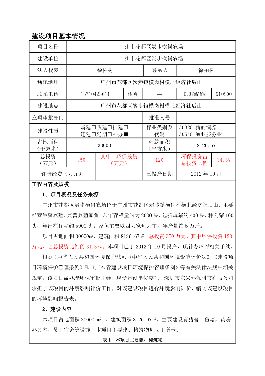 广州市花都区炭步横岗农场建设项目环境影响报告表.doc_第3页