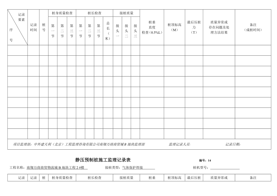 静压桩监理记录表1.doc_第3页