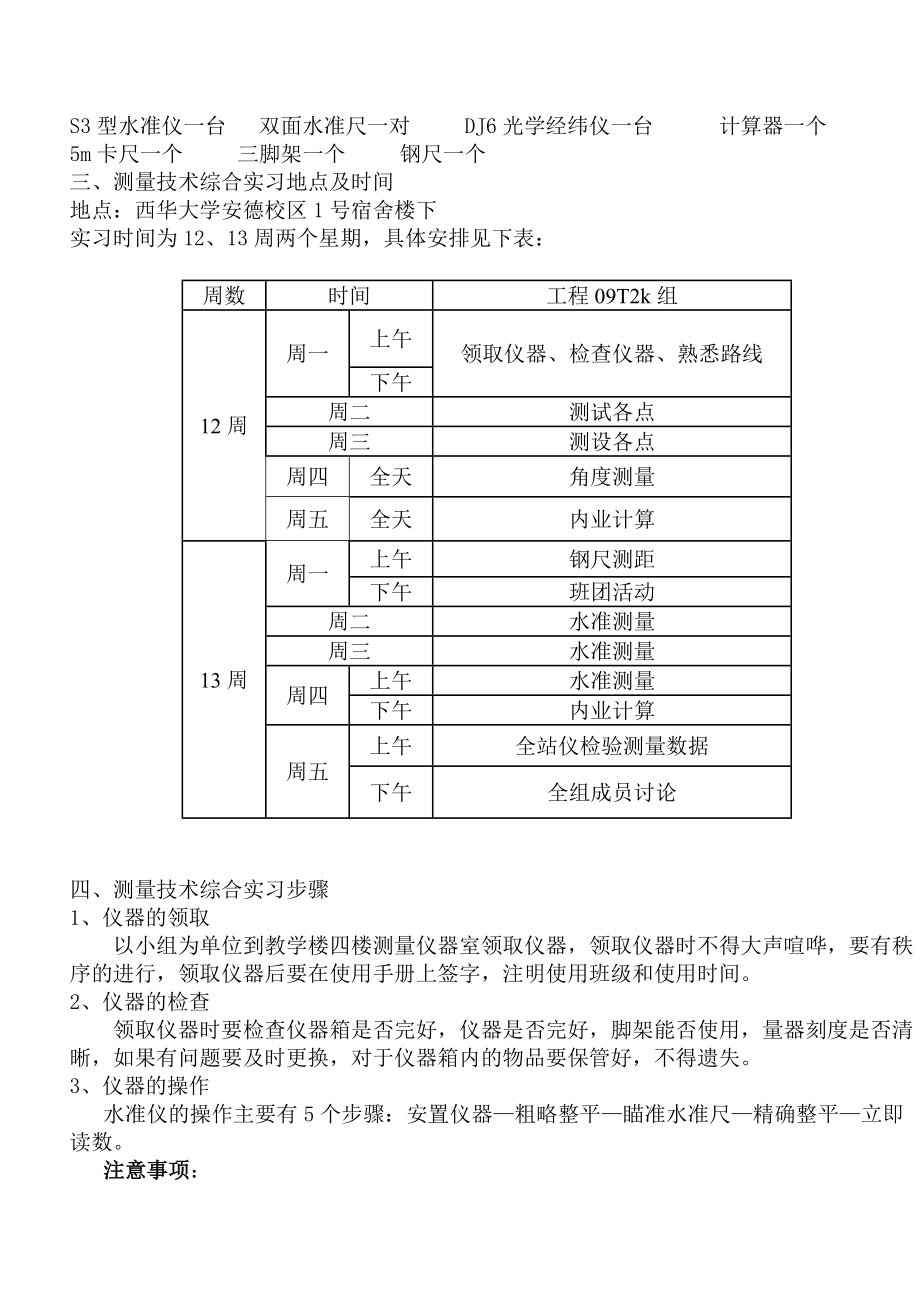 测量技术综合实习报告.doc_第2页