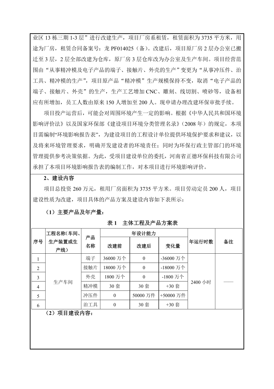 深圳钜祥精密模具有限公司改建项目环境影响报告表.doc_第2页