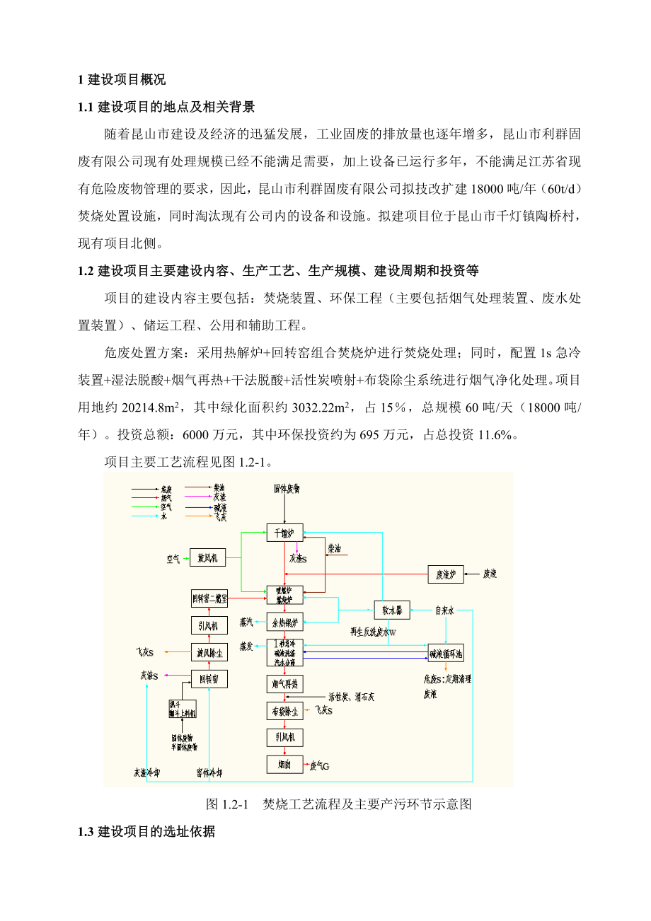 昆山市利群固废处理有限公司危险废物集中焚烧设施扩建项目（18000吨）环境影响评价.doc_第3页