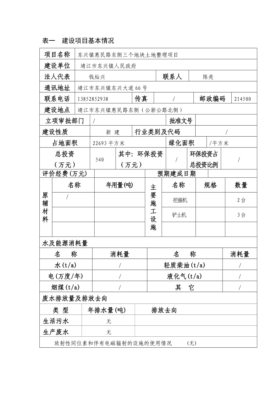 环境影响评价报告公示：东兴镇惠民路东侧三个地块土地整理环评报告.doc_第2页