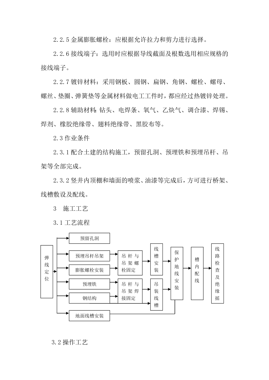 金属桥架、线槽安装工程作业指导书.doc_第2页