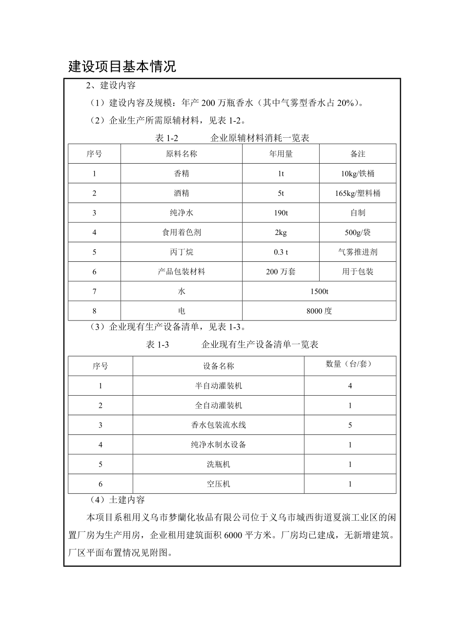 环境影响评价报告公示：义乌市比娜化香水万瓶建设环评报告.doc_第3页