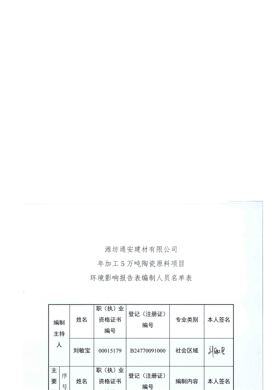 环境影响评价报告公示：通安建材加工万陶瓷原料环境影响评价报告表送审版环评报告.doc_第2页