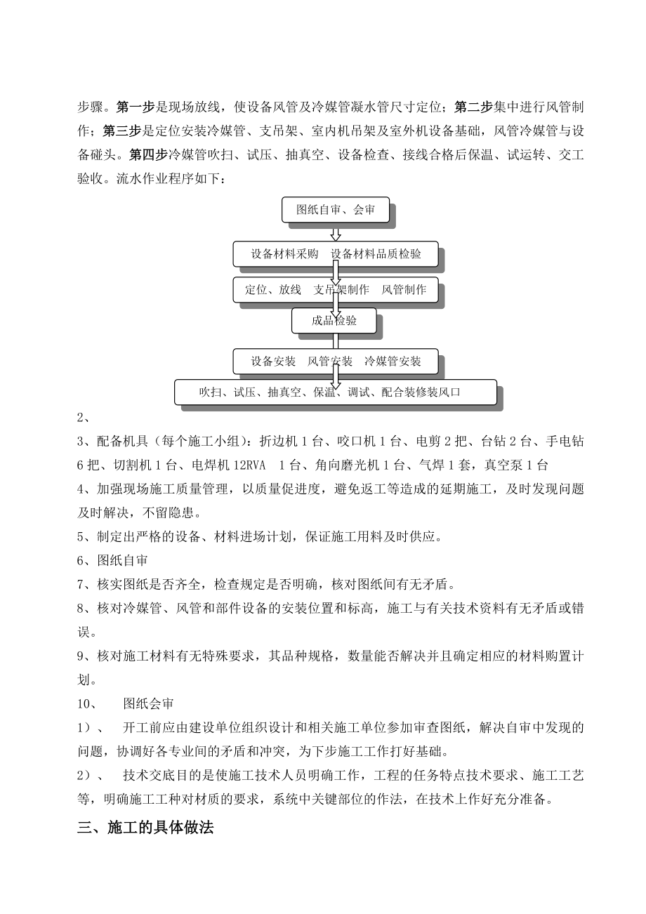 多联机空调施工组织设计方案.doc_第3页