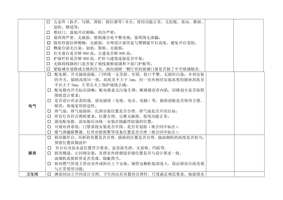 装修交楼标准样板间验收表.doc_第2页