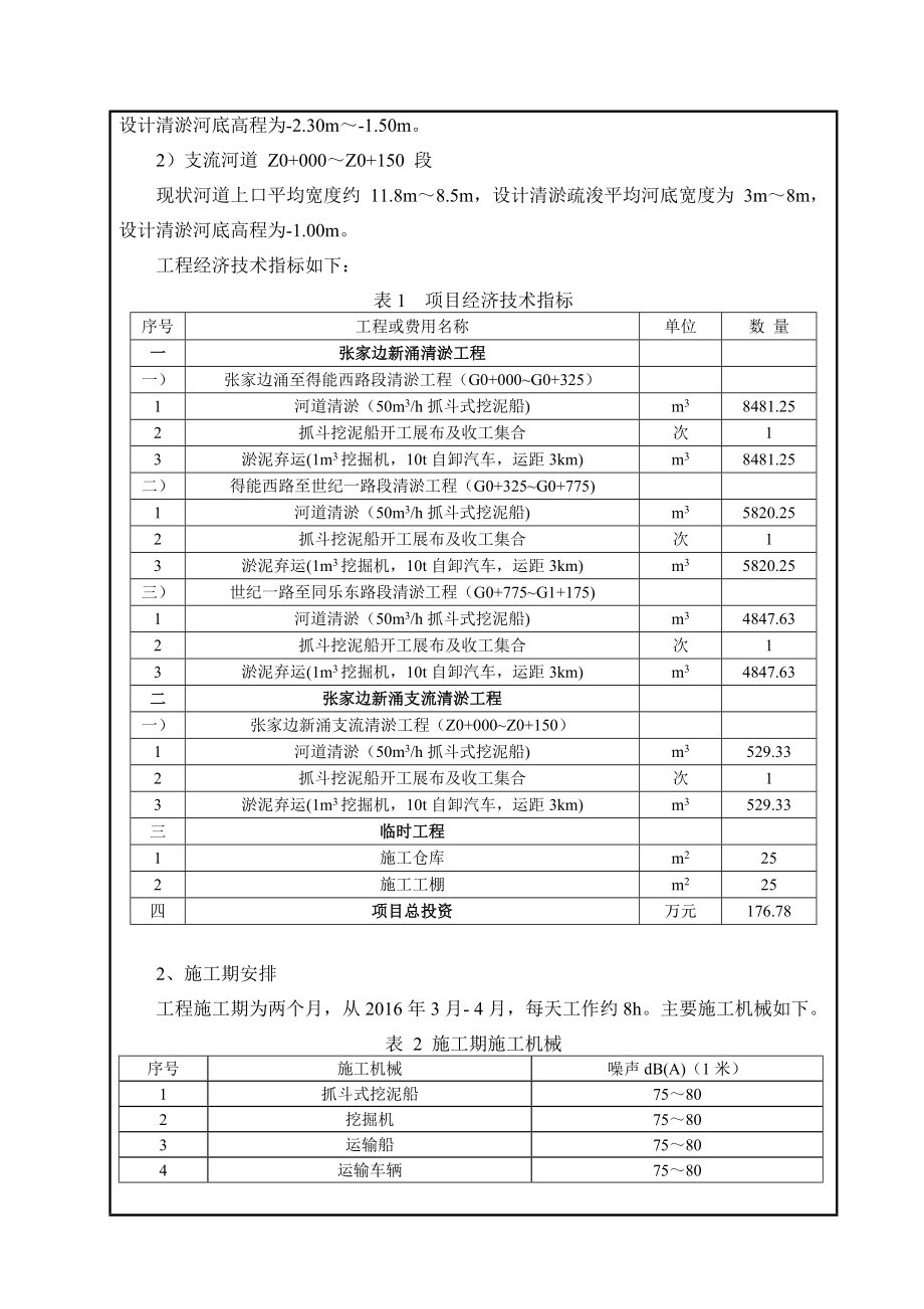 环境影响评价报告公示：火炬开发区张家边新涌得能西路至同乐西路段清淤工程建设地环评报告.doc_第3页