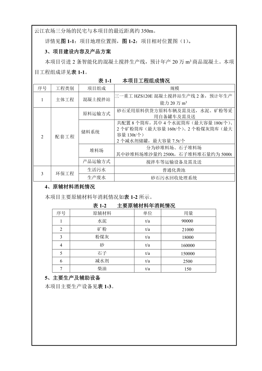 环境影响评价报告公示：云江混凝土预拌混凝土生产项目.doc环评报告.doc_第3页