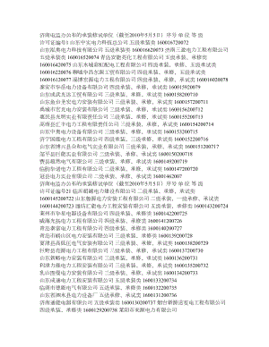 济南电监办公布的承装修试单位.doc