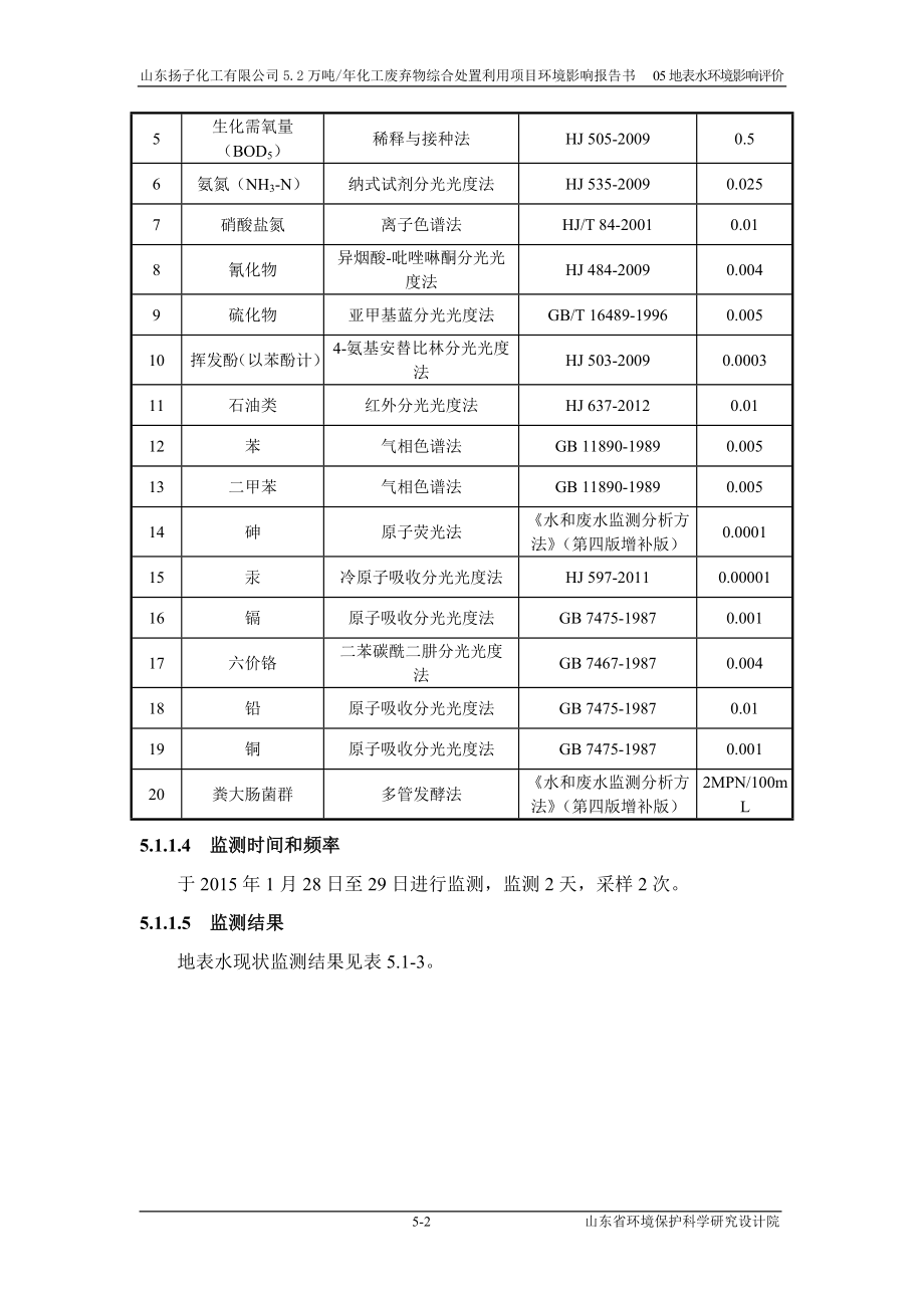 环境影响评价报告公示：化工废弃物综合处置利用地表水环境影响评价环评报告.doc_第2页