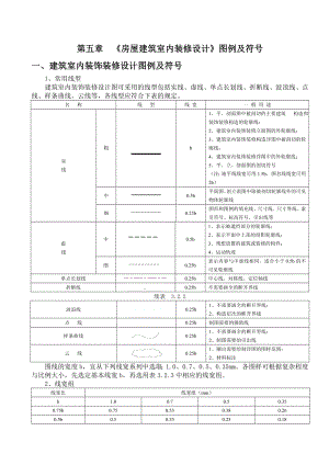 5章《房屋建筑室内装修设计》图例及符号.doc