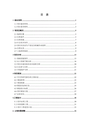 高标准基本农田建设项目规划设计报告及环境影响评价.doc