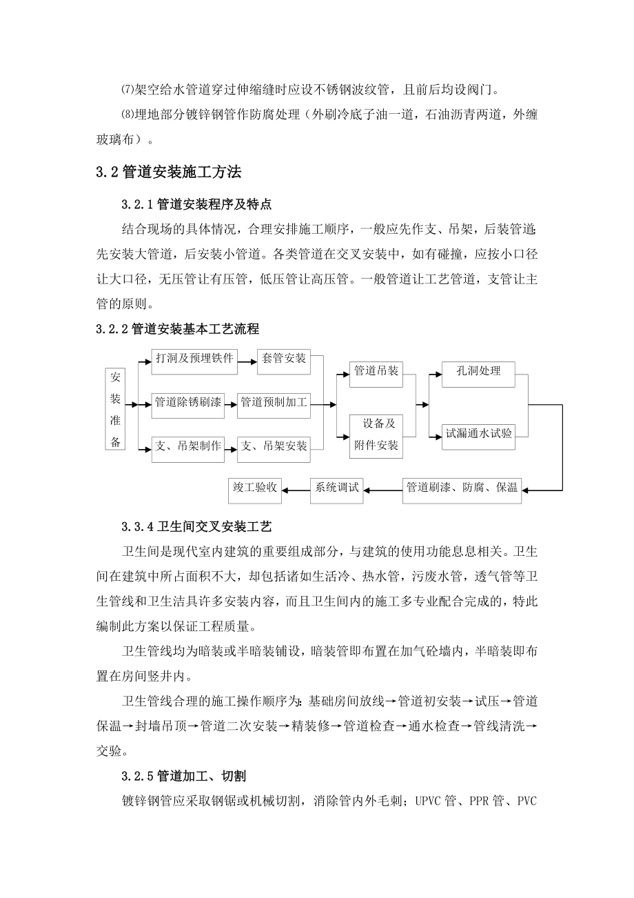 艾博龙园住宅小区二期工程2#楼水暖工程施工方案.doc_第3页