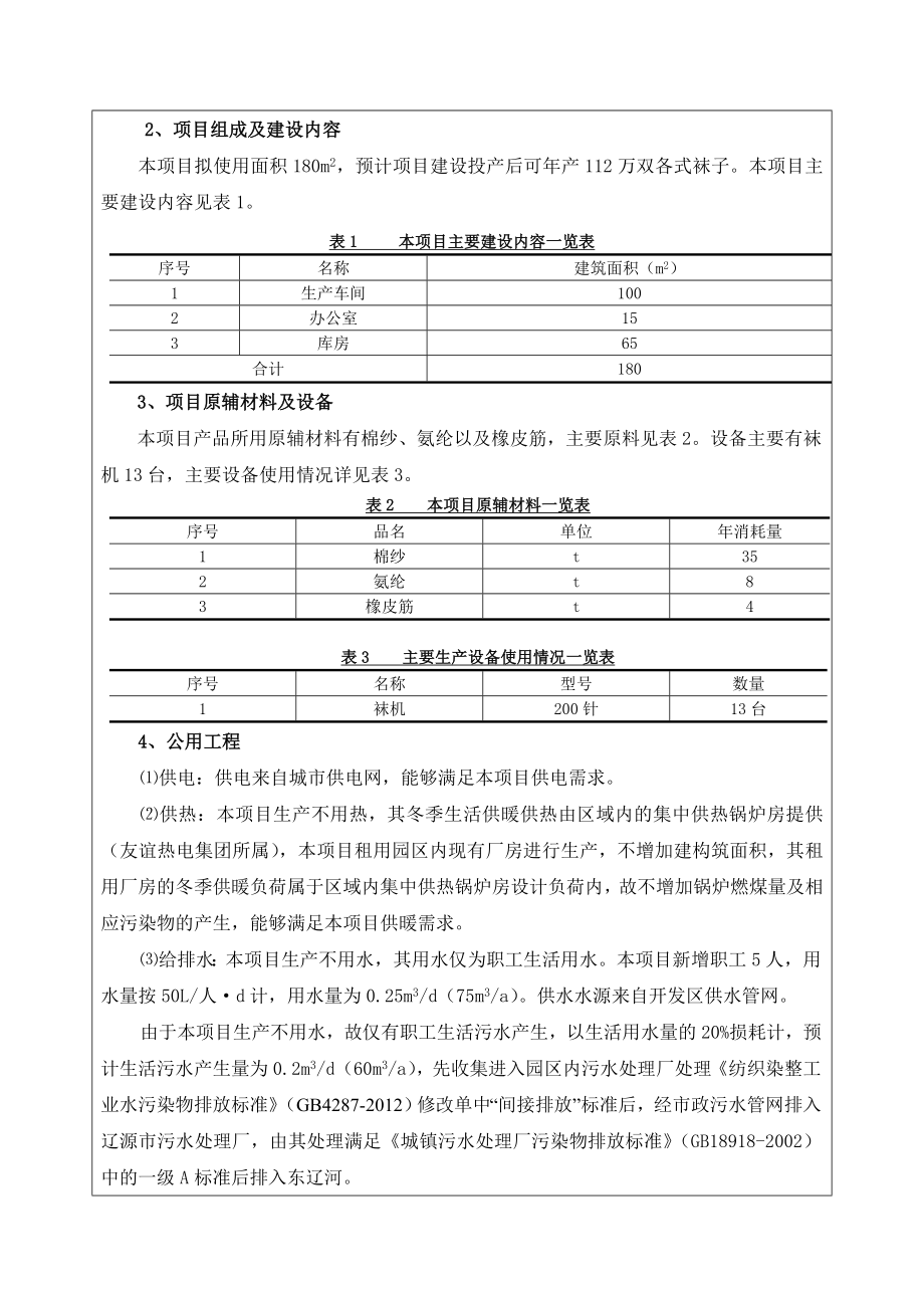 环境影响评价报告公示：欧尚袜业建设环评报告.doc_第2页