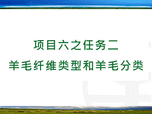 羊毛纤维类型和羊毛分类课件.pptx