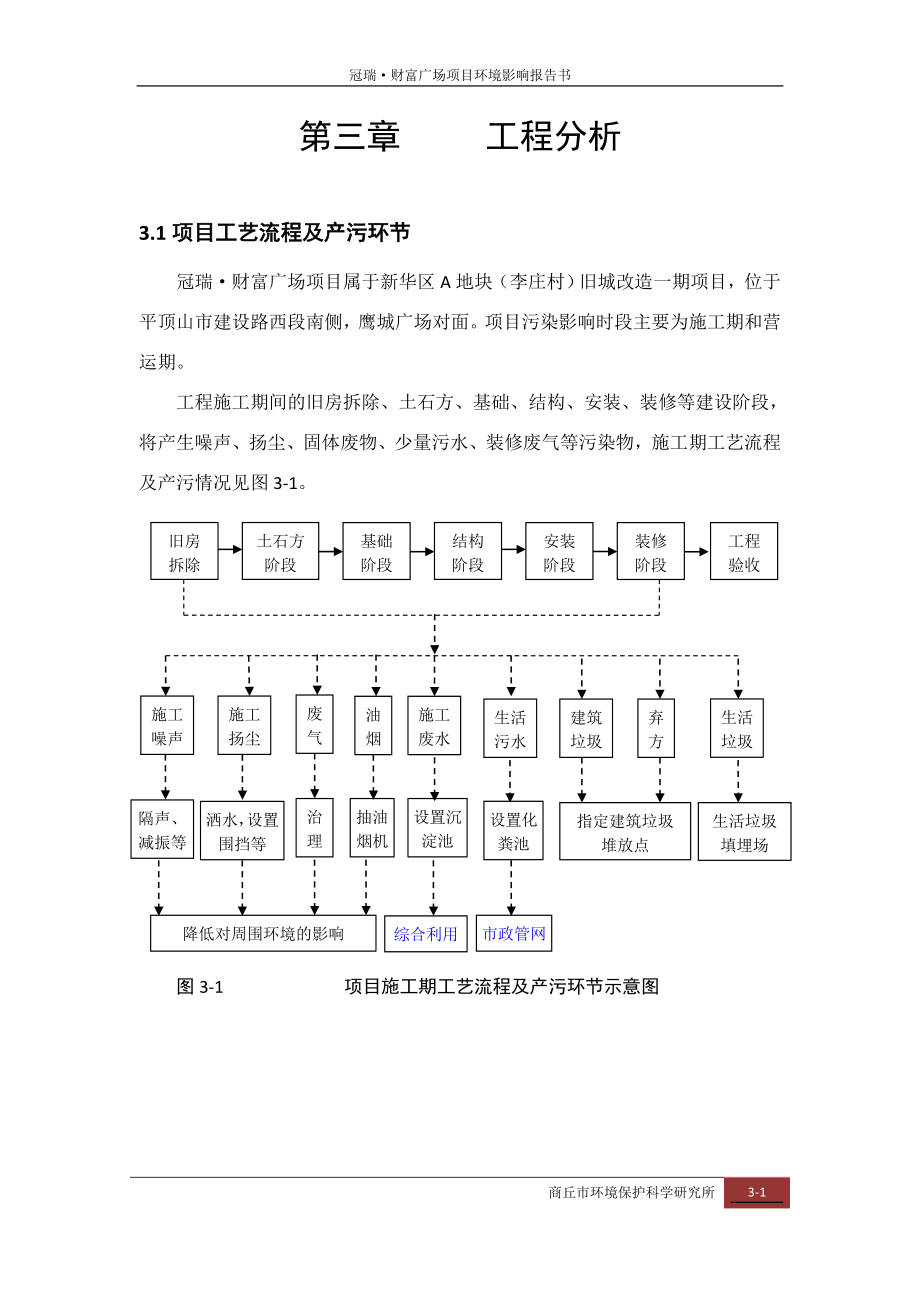 环境影响评价报告公示：财富广场工程分析环评报告.doc_第1页