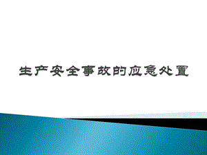 生产安全事故的应急处置培训ppt课件.pptx