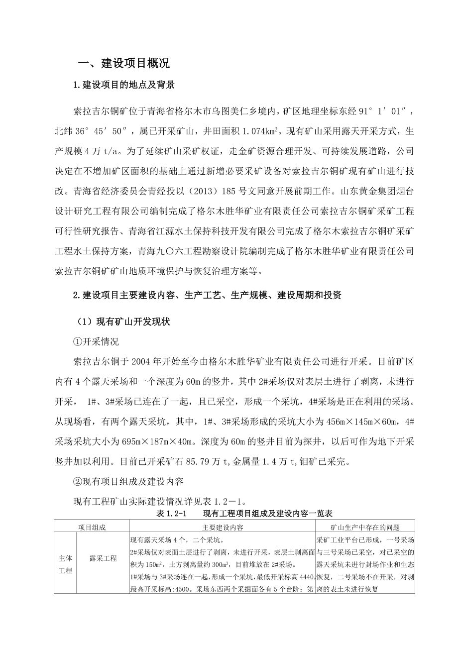 索拉吉尔铜矿环境影响报告书.doc_第1页