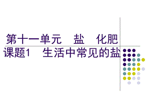 第十一单元盐、化肥课题1生活中常见的盐课件.ppt