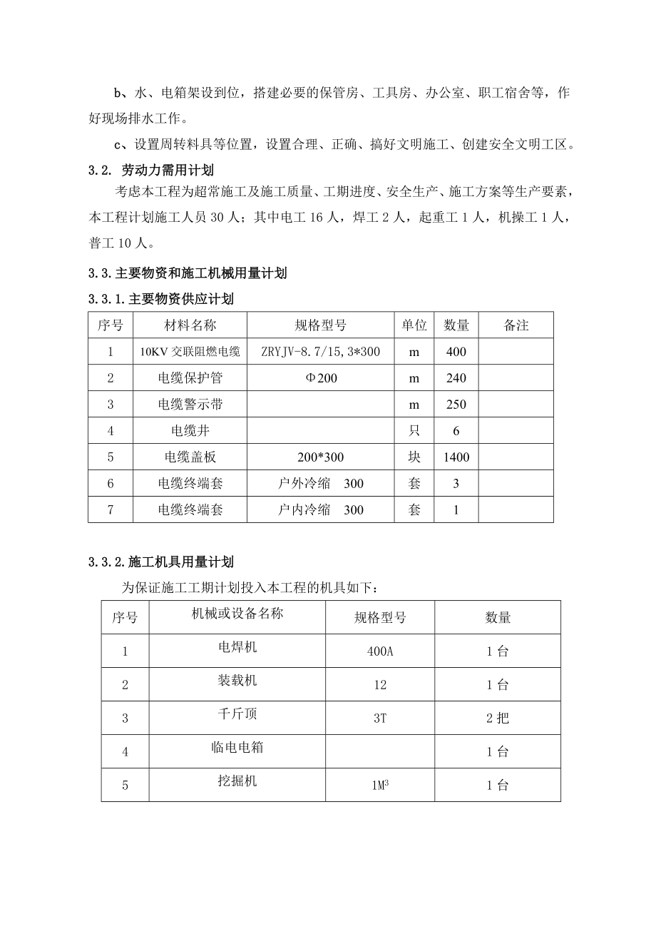 xxxx高低压电缆敷设施工方案.doc_第3页