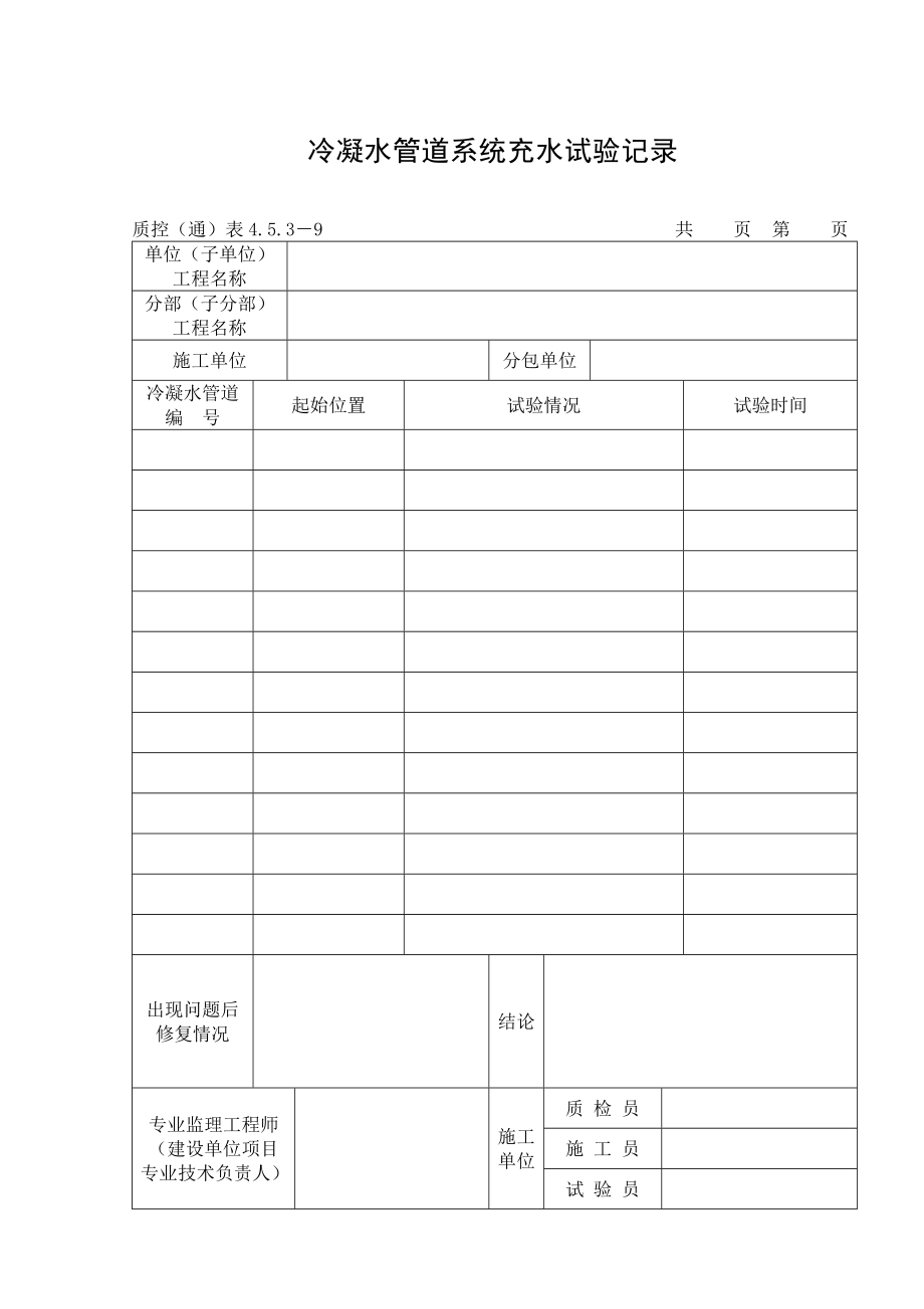 290冷凝水管道系统充水试验记录.doc_第3页