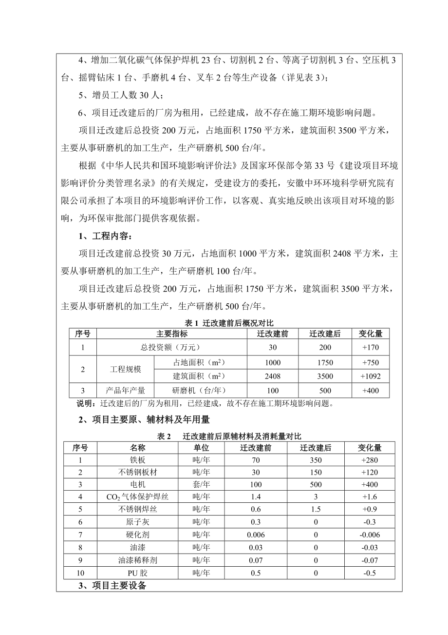 环境影响评价全本公示简介：东莞市启隆研磨机械有限公司（迁改建）2937.doc_第2页