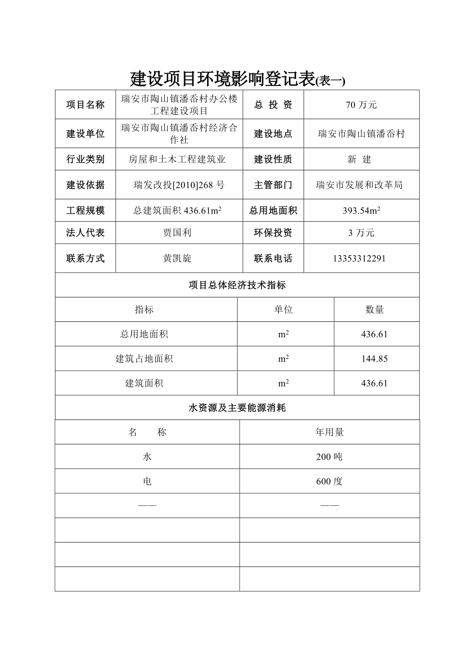 环境影响评价报告公示：陶山镇潘岙村办公楼工程建设项目.doc环评报告.doc_第3页