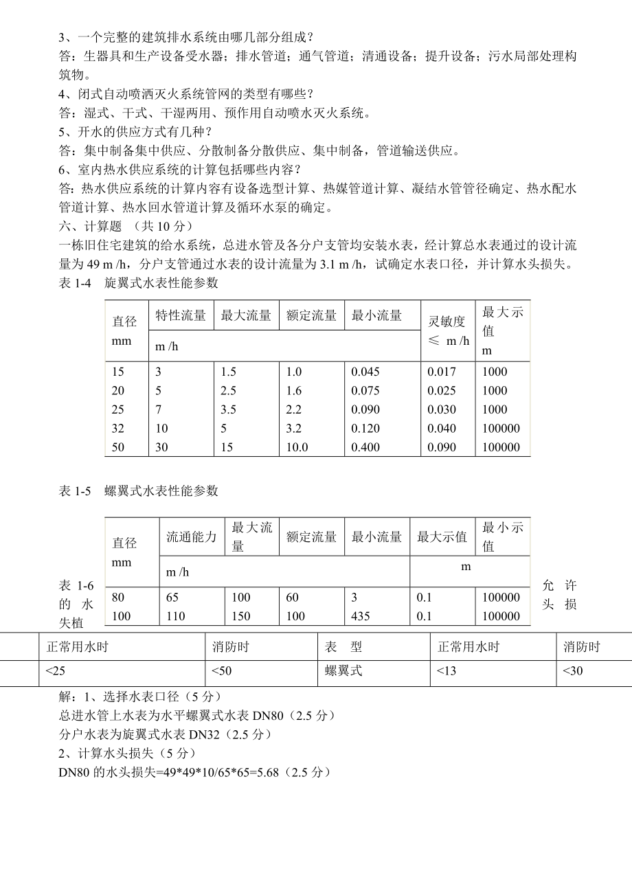 建筑给水排水工程试卷..doc_第3页