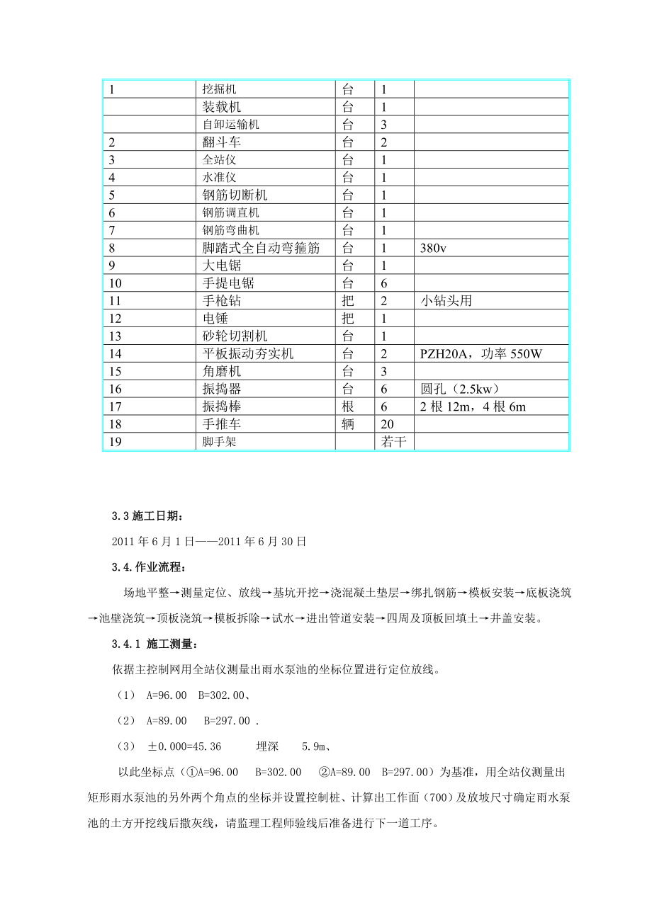 变电站雨水泵池施工方案.doc_第3页