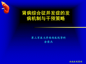 肾病综合征临床常见并发症课件.ppt