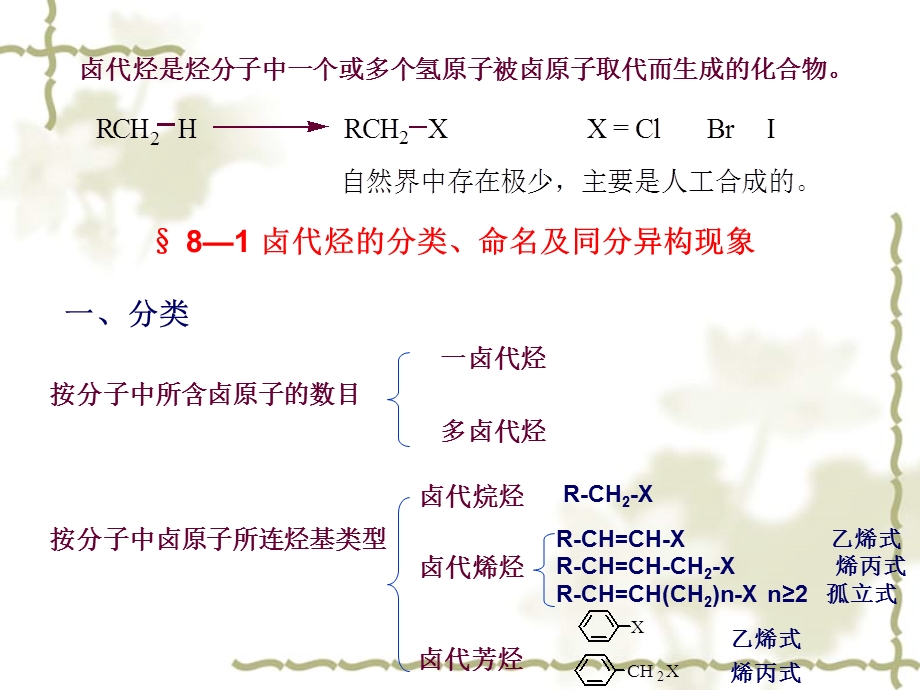 有机化学第八章卤代烃课件.ppt_第1页