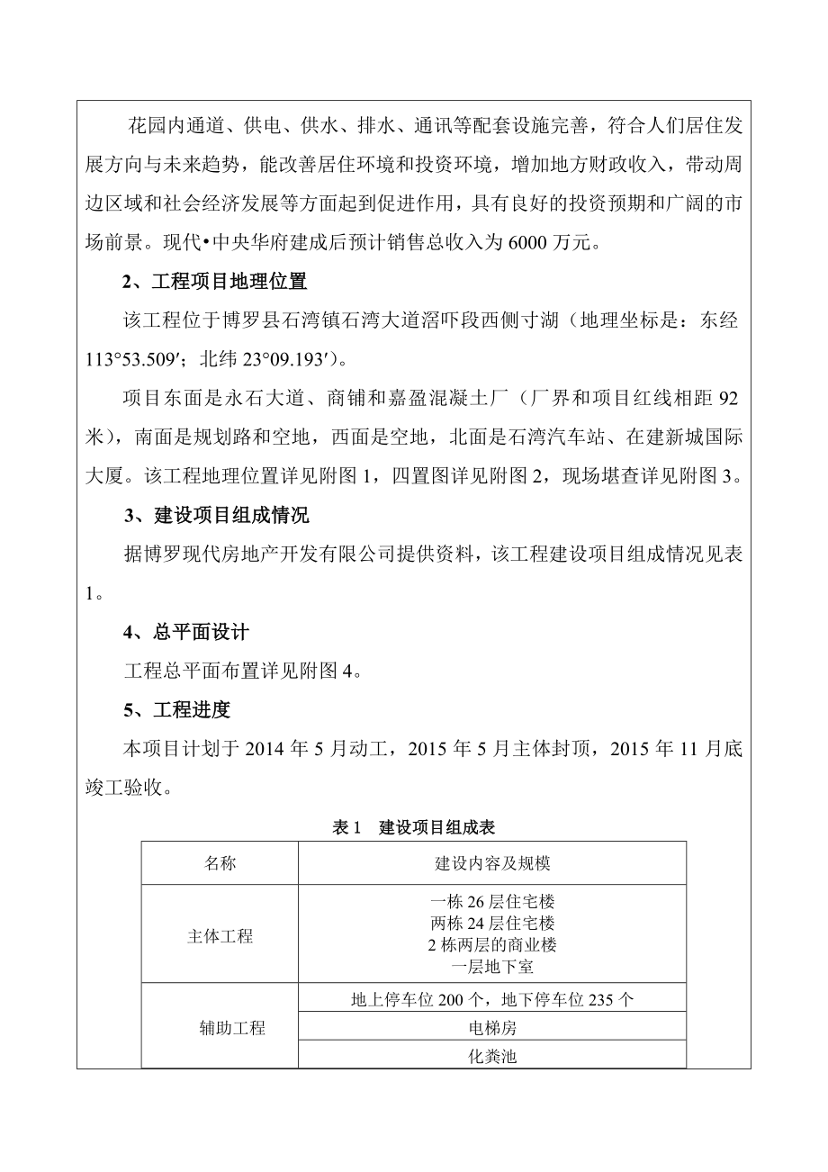 环境影响评价报告公示：现代中央华府环境影响报告表为了体现公开公正原则接受环评报告.doc_第3页