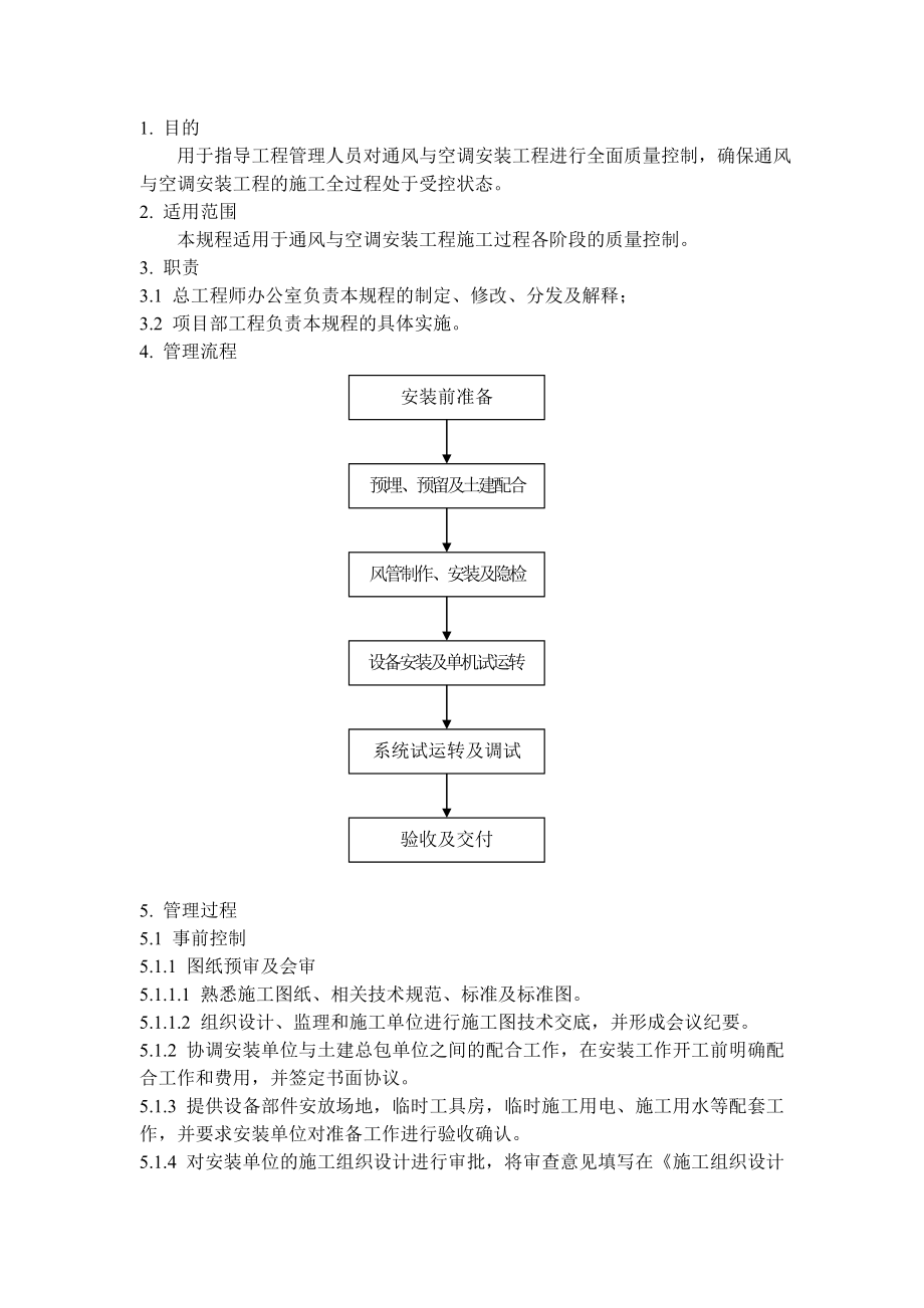 QD1524采暖与通风工程施工管理规程.doc_第1页