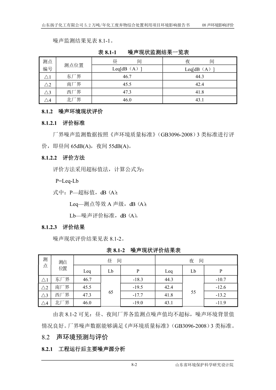 环境影响评价报告公示：化工废弃物综合处置利用噪声环评报告.doc_第2页