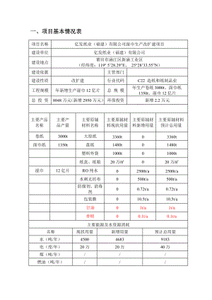 环境影响评价报告公示：亿发纸业（福建）环评修改后环评报告.doc