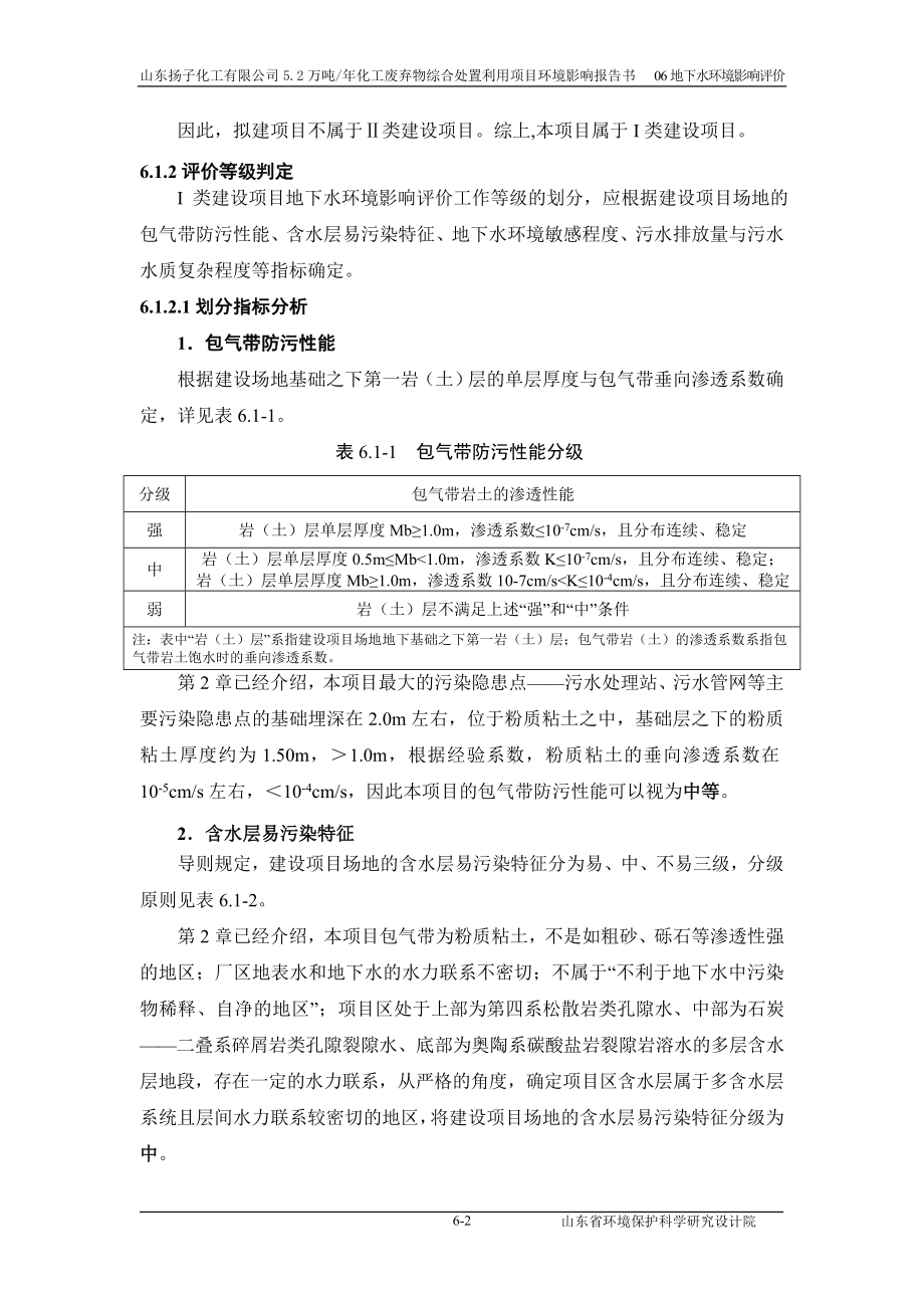 环境影响评价报告公示：化工废弃物综合处置利用滕州焚烧地下水按专家意见修环评报告.doc_第2页