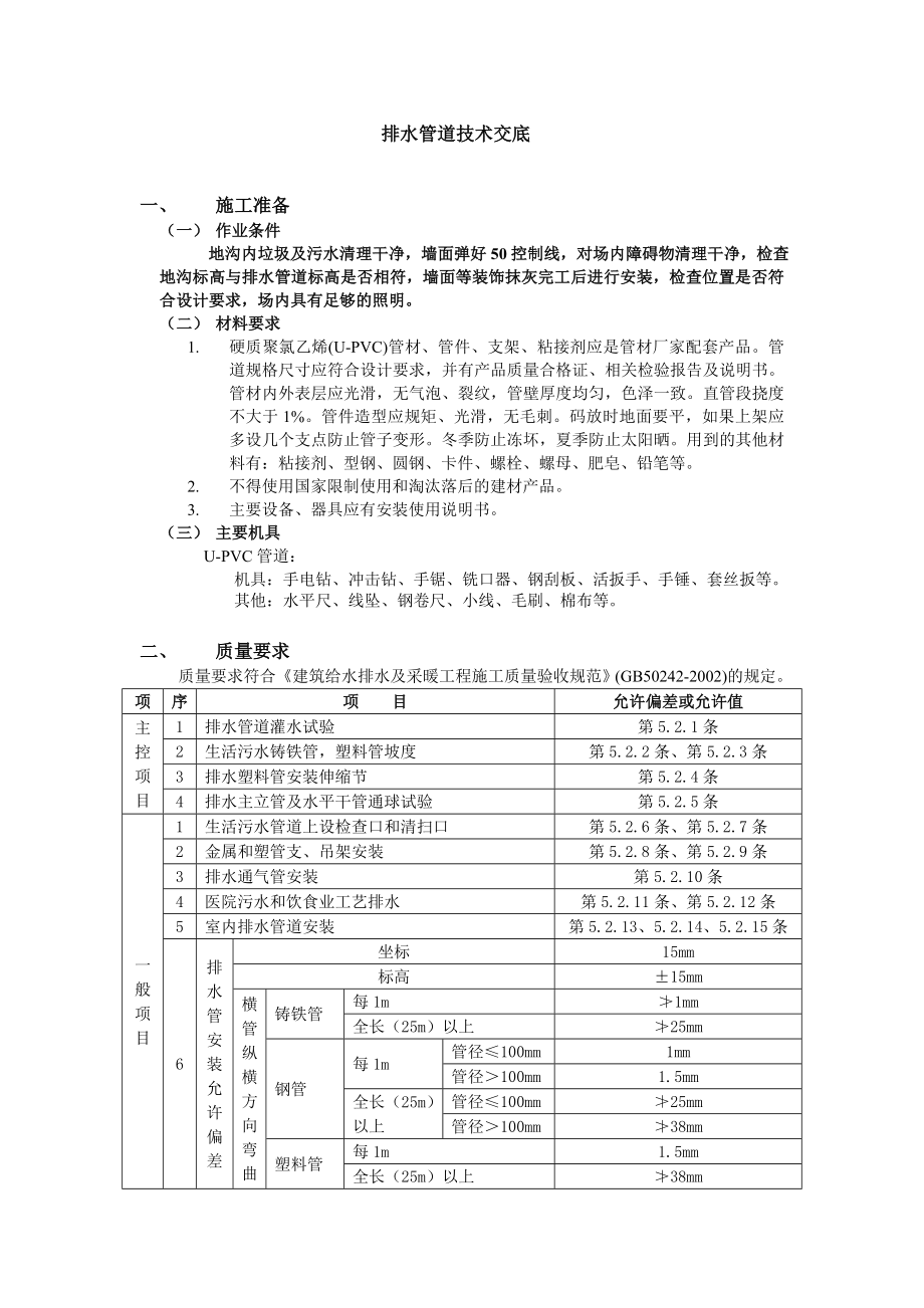 给排水管道技术交底.doc_第1页