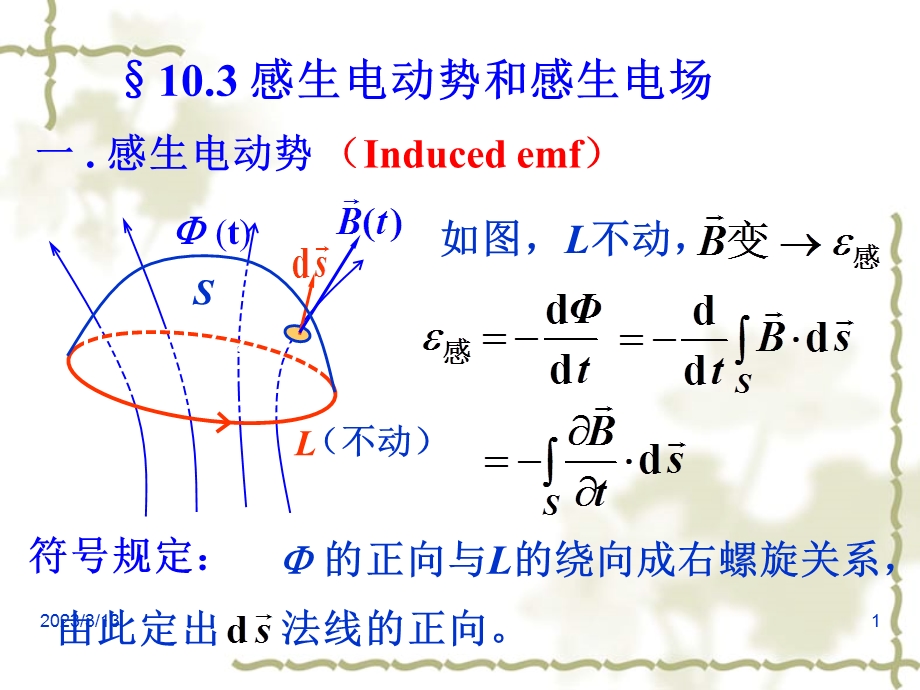 感生电动势和感生电场课件.ppt_第1页