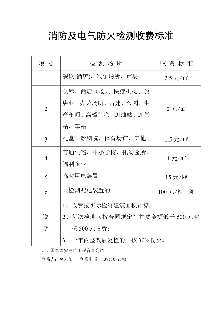 北京物价局消防电气及消防设施检测收费标准.doc_第2页