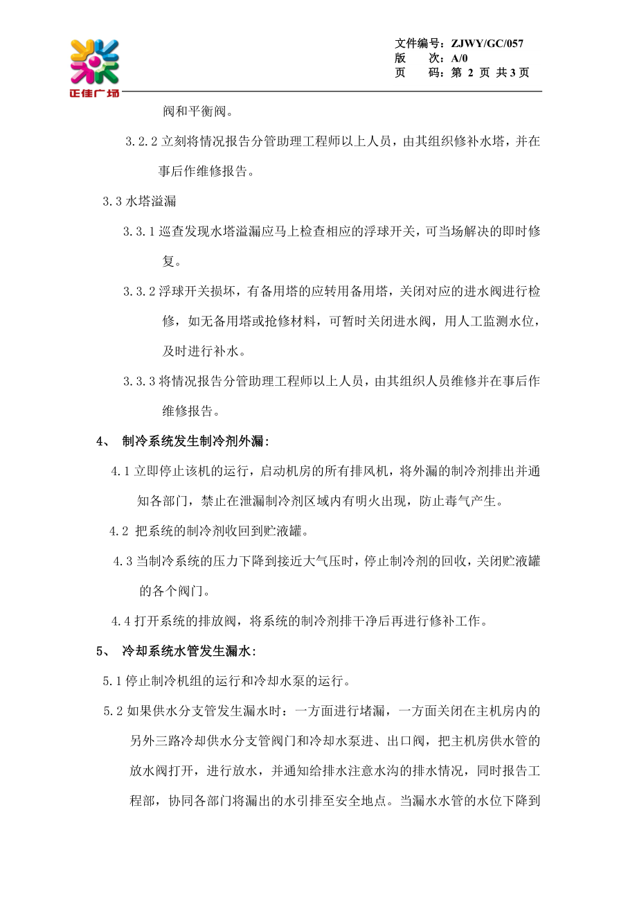 中央空调系统应急处理方案GC057.doc_第2页