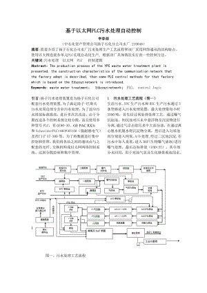 论文（设计）基于以太网PLC 污水处理自动控制.doc