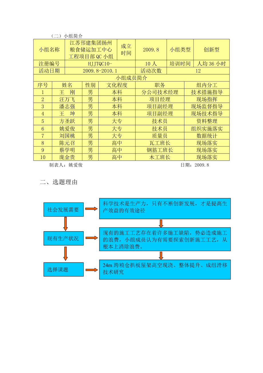 24m跨粮仓拱板屋架高空现浇、整体提升、成组滑移技术研究.doc_第2页