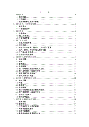 人仔隧道洞口施工方案.doc