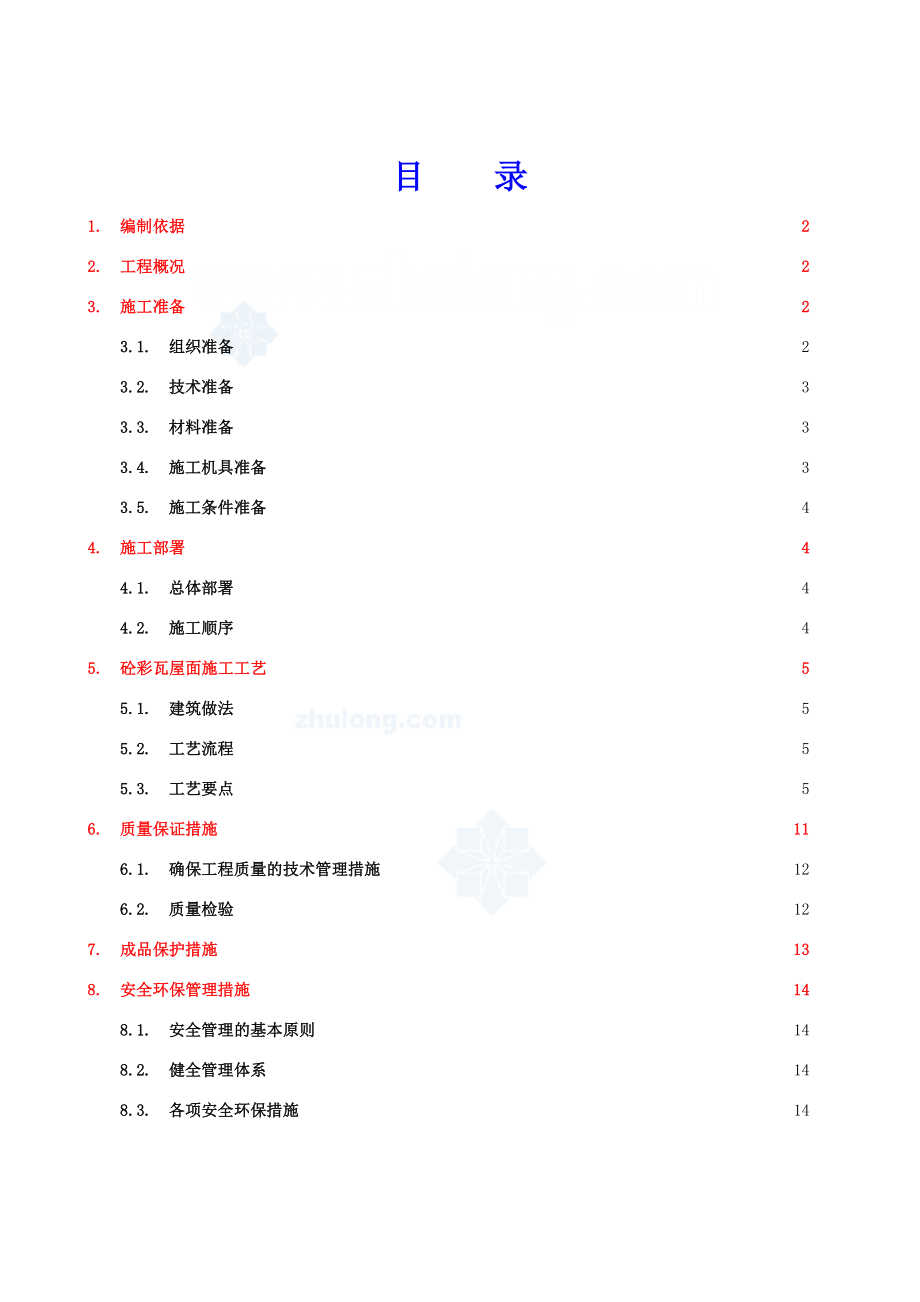 徐州某住宅项目屋面波形瓦工程施工方案.doc_第2页