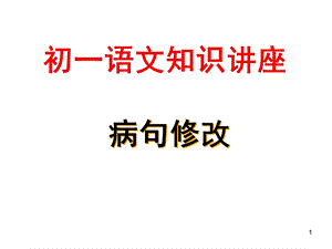 初一语文病句修改课件.ppt