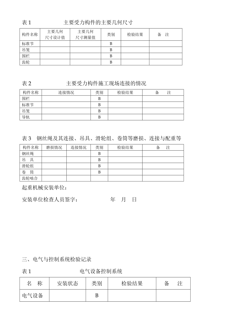 施工升降机安装单位自检报告.doc_第3页