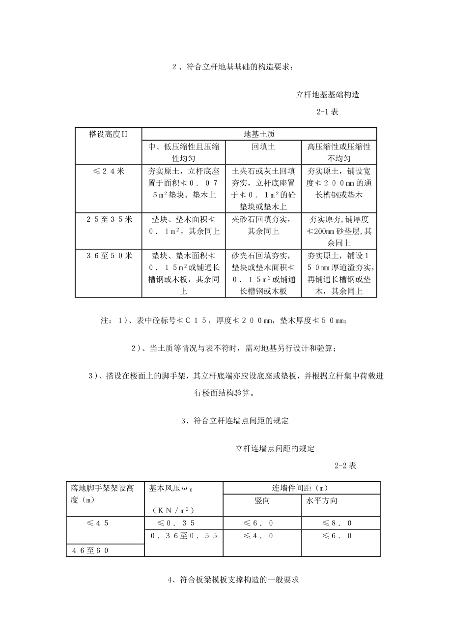 高大脚手架模板支撑架专项施工方案的实施要点.doc_第2页