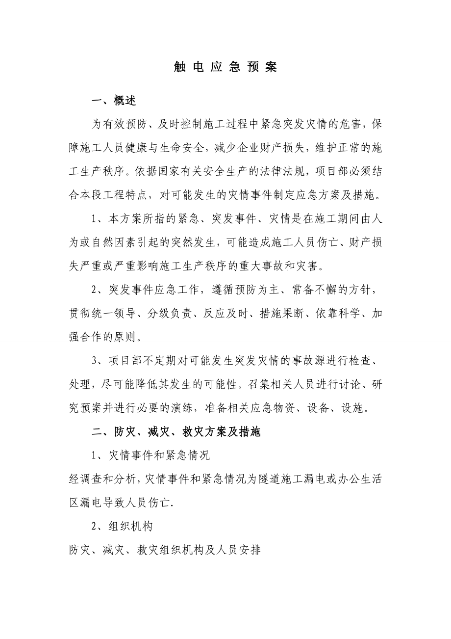 客运专线特大桥项目触电应急预案.doc_第2页