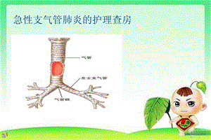 小儿急性支气管炎的护理查房-医学PPT课件.ppt